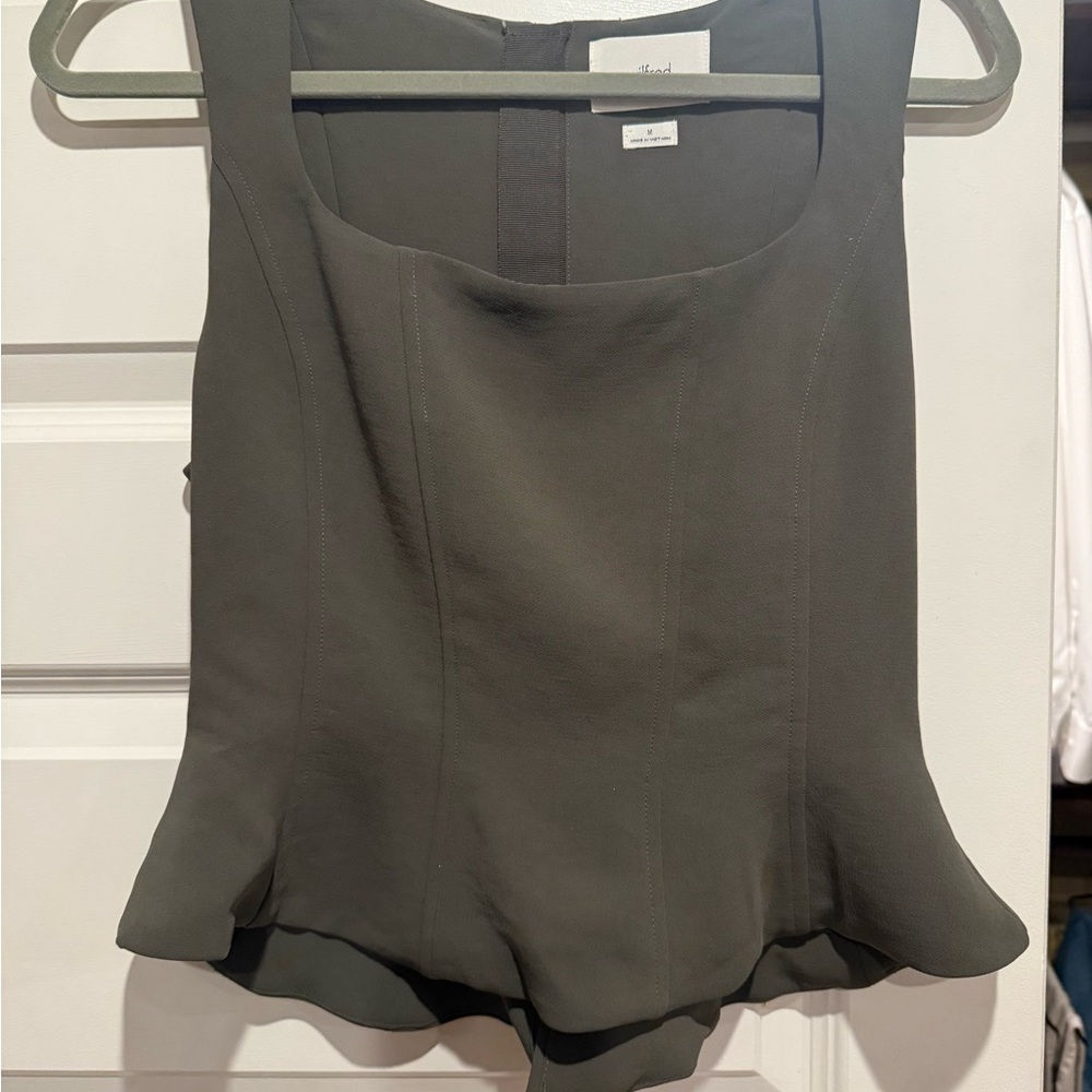 Wilfred Rhodora Bustier/Peplum top